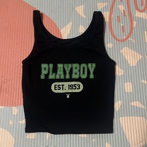 PLAYBOY TANK TOP CROPPED